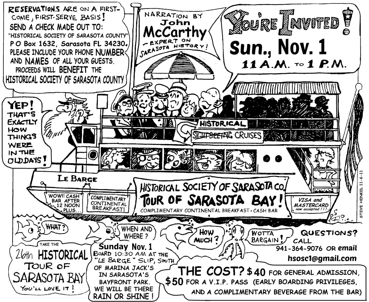 Historical Sarasota Bay Cruise November 1 2015