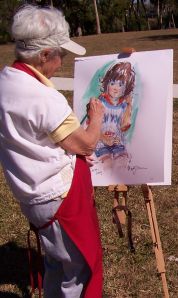 Artist at an HSOSC event