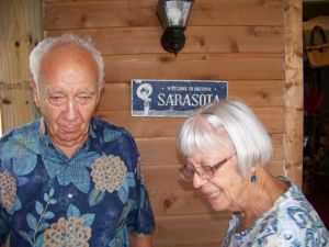 Milton and Isabel Rauch, avid members, at the Historical Society of Sarasota County