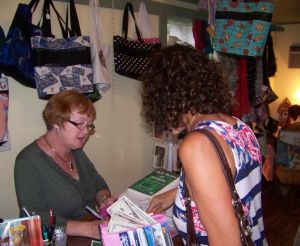 Volunteer worker in the Historical Society Gift Shop, Sarasota FL