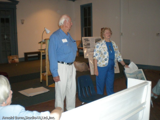 Cy and Doris Bispham at the Historical Society of Sarasota County