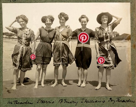 1908 bathing beauties and Pinterest