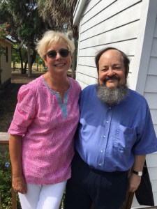 Current and past Presidents of the Historical Society of Sarasota County, Marsha Fottler and Howard Rosenthal
