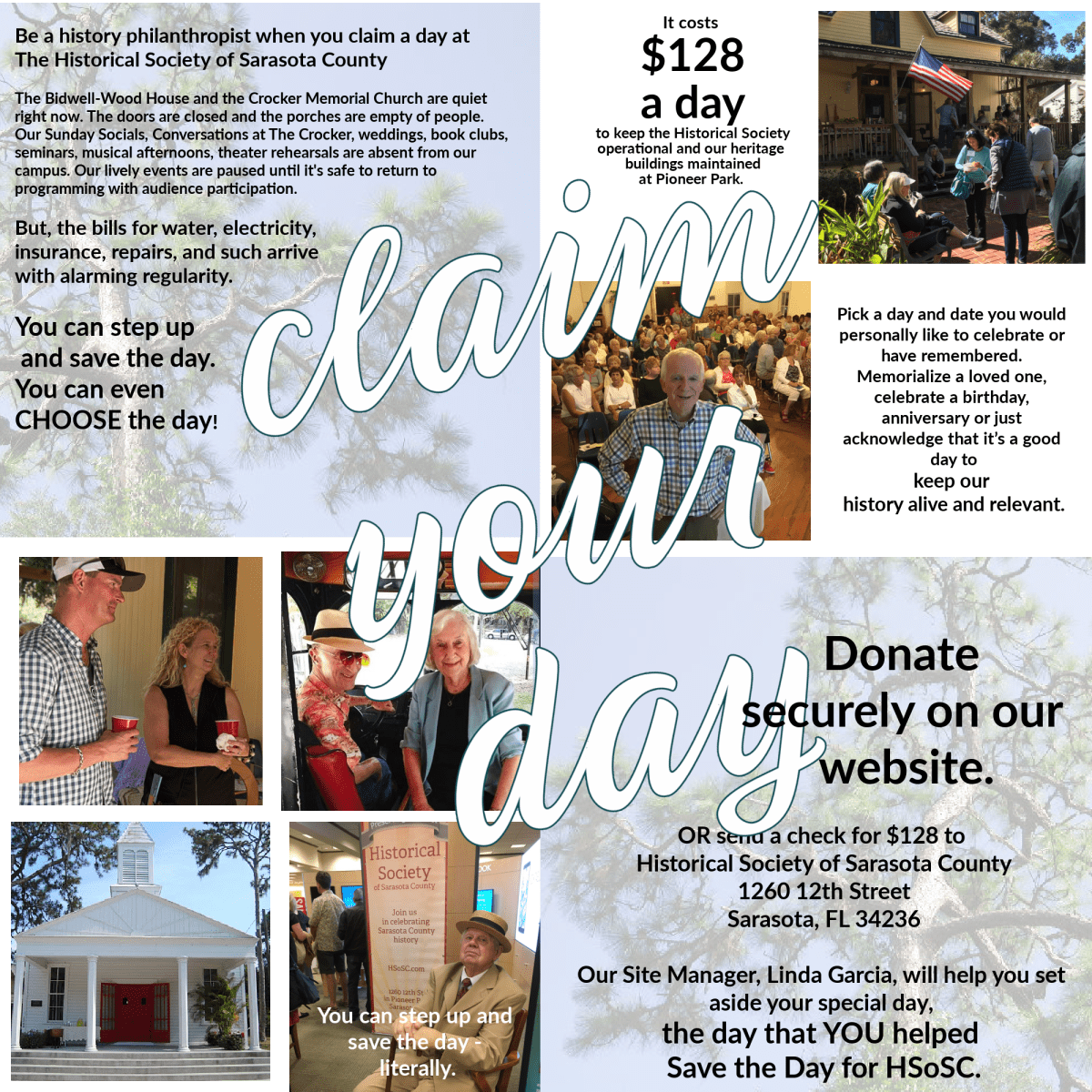 Claim your Day Fundraiser at the Historical Society of Sarasota County