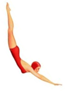 The Diving Girl signified a motel with a swimming pool